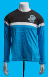 Long Sleeve Tee Cyan 3 Tone