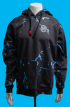 Long Sleeve Hoodie Black Splatter