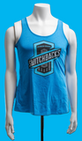 Tank Top Womens Cyan Large Logo