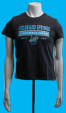 T-Shirt Womens Black Small Logo