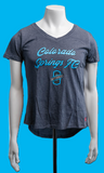 T-Shirt Womens V-Neck Dark Grey