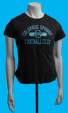 T-Shirt Womens Black Stars